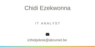 Chidi Ezekwonna IT Analyst
