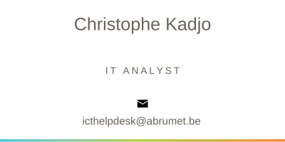 Christophe Kadjo IT analyst